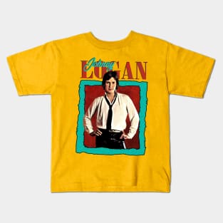 Johnny Logan 80s Aesthetic Fan Gift Design Kids T-Shirt